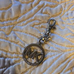 Michael Kors Silver Logo Keychain